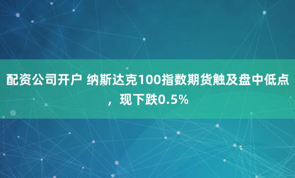配资公司开户 纳斯达克100指数期货触及盘中低点，现下跌0.5%
